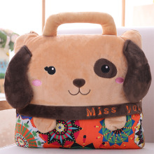 卡通空调被办公室午睡枕抱枕被子两用靠垫多功能车用法兰绒毛毯