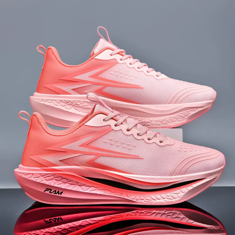 新款跑步鞋跨境大码飞燃4碳板马拉松碳板男女竞速体侧训练运动鞋