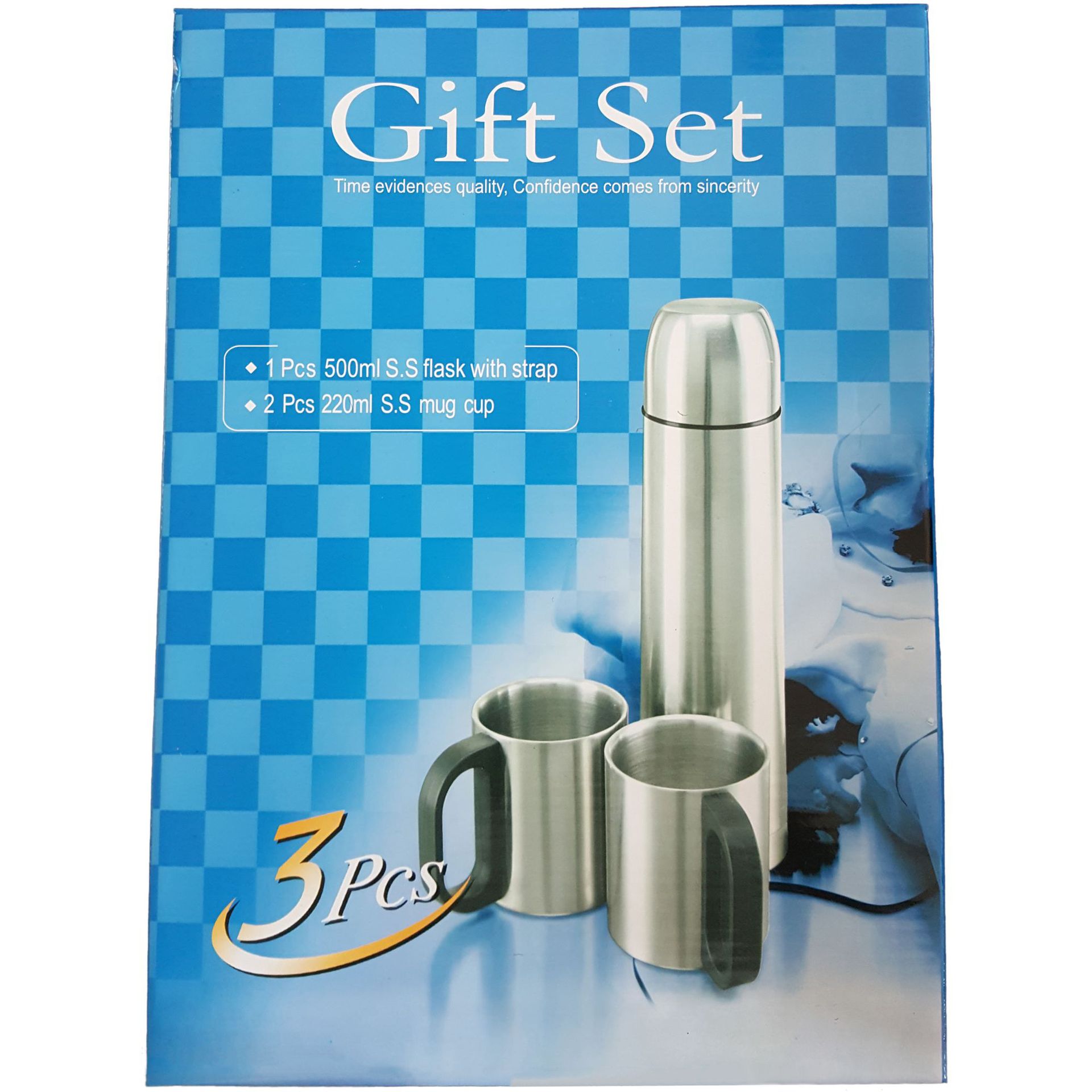 Fuente de la fábrica caja regalo taza acero inoxidable 304 500ml bala coche al aire libre agua aislada