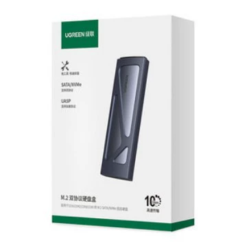 绿联 M.2 Dual Protocol Жесткий корпус для жесткого диска совместимый диск: M.2 NVMe/SATA SSD CM578