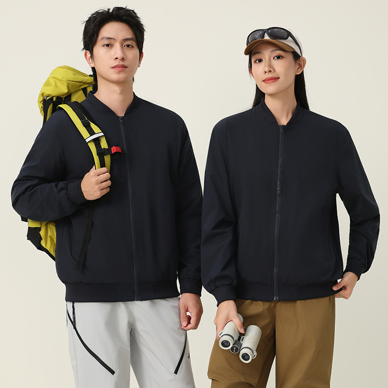 外套夹克定印logo工作服飞行服印绣字秋冬新款机车棒球服工装上衣|undefined