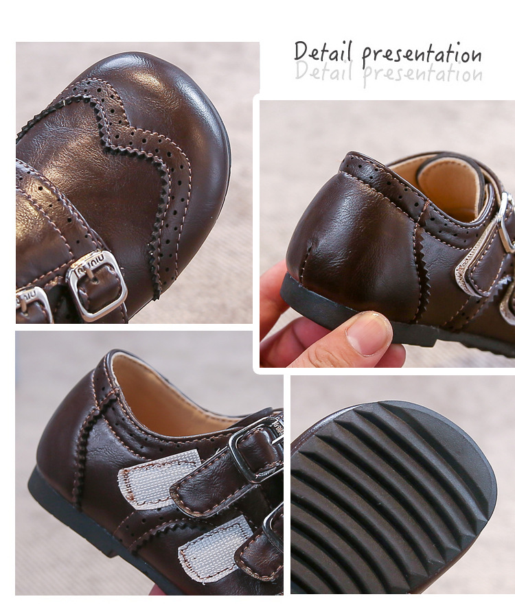 Scarpe in pelle per ragazzi stile britannico comode eleganti_voghion.com
