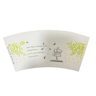 Disposable Die Cut Mouth Cup Paper Semi-Finished Fan-Shaped Piece 185g