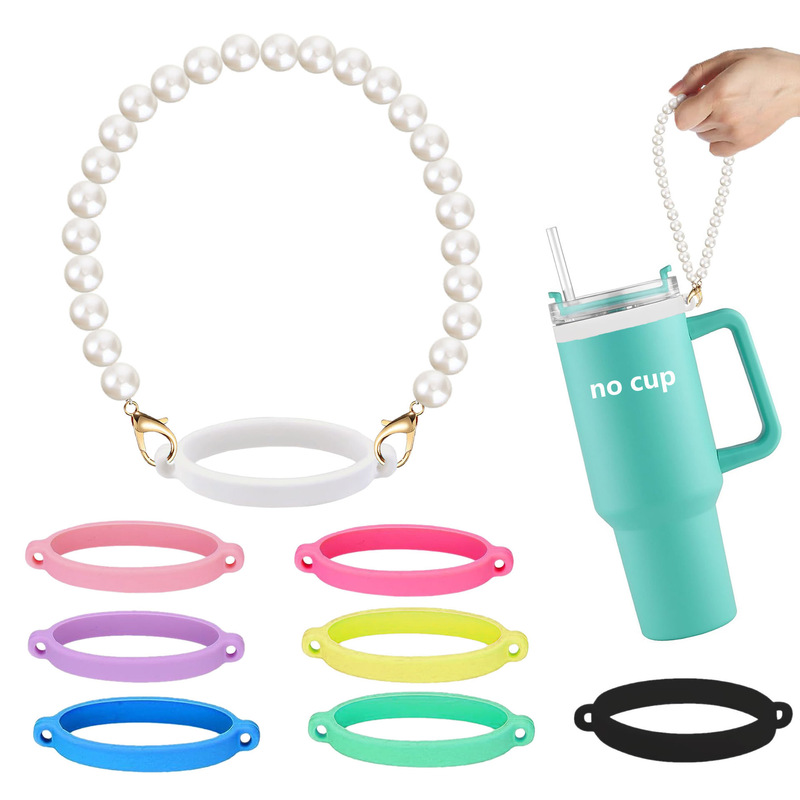 Cross-Border Stanley Accessories Pearl Series Bracelet Water Cup Lanyard Water Bottle Sling Water Cup Handle Silicone Cup Tie