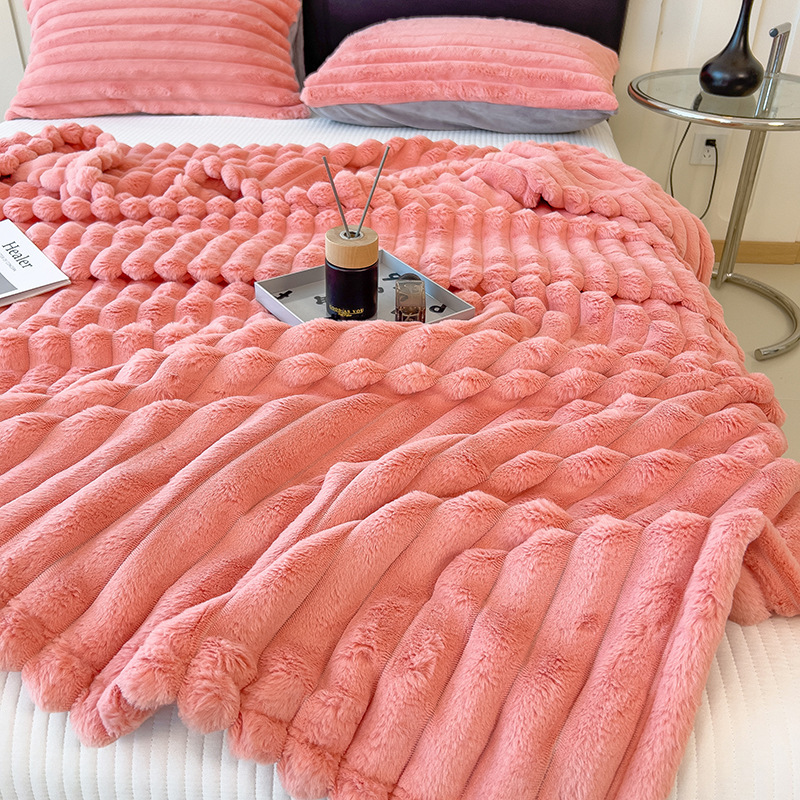 Transfronterizos engrosados manta de lana de alto peso franela manta cálida manta de lana de leche manta manta de siesta manta de regalo