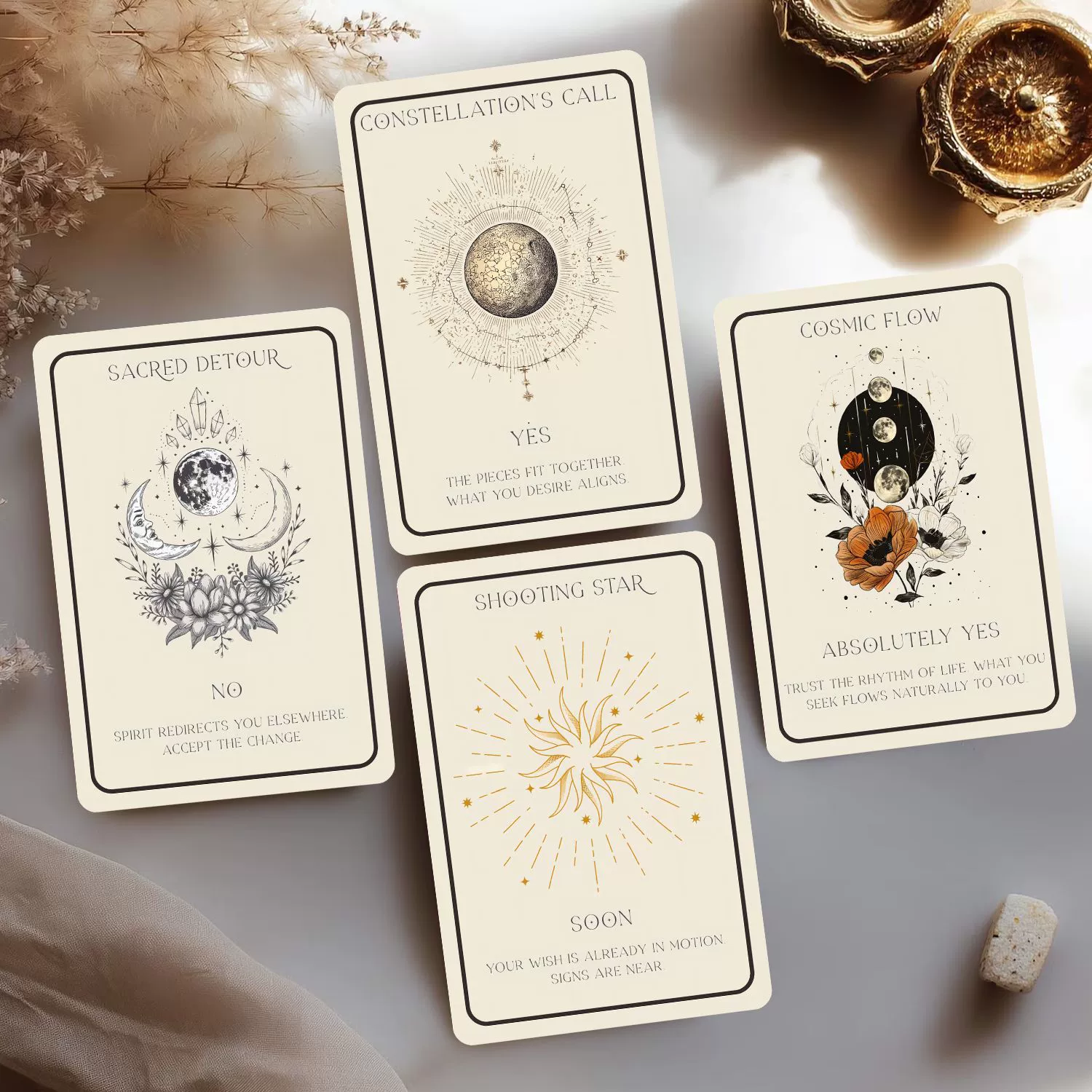 [亚马逊 爆款 跨境 暗黑 英文初学者tarot cards 英文，天界神谕]