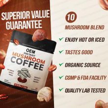 跨境出口专供Mushroom Coffee蘑菇咖啡粉速溶咖啡OE M代加 工