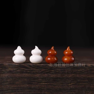 Xizang-style high-quality porcelain camel bone gourd DIY Buddhist bead bracelet accessories, side-hanging beads, and accessories