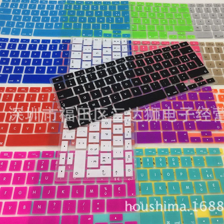 Яблоко, совместимый защитный ноутбук, силиконовая клавиатура, macbook