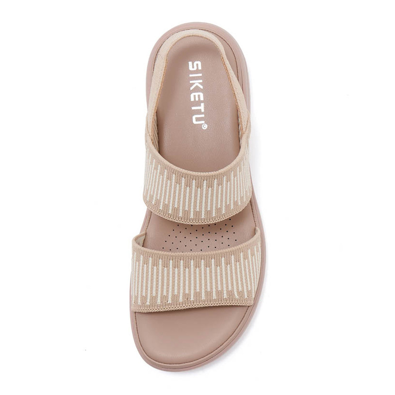 Dép sandal nữ đế dày quai chữ V mùa hè chống trượt — Màu đen, Màu xám, Màu mơ chi tiết 31