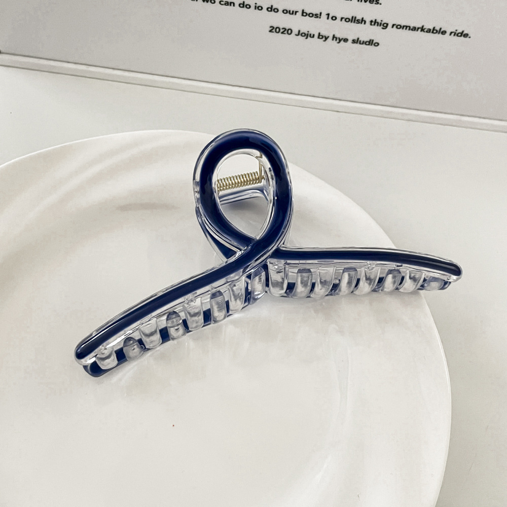 Clip de pelo marrón grande Nueva horquilla cuadrada accesorios para el cabello clip de horquilla simple Cabeza trasera clip de pelo clip de tiburón tocado