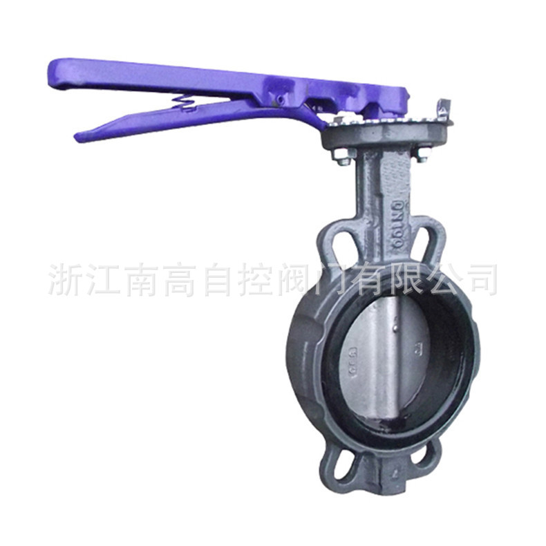 长期销售 D71X-16Q 手柄手动对夹软密封蝶阀 D71X 防腐脱硫蝶阀