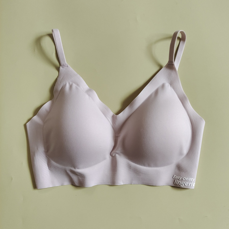 1168 Simple y sin costuras, liso, sin tamaño, desnudo, cómodo, estilo chaleco, ropa interior de descompresión, sujetador de estudiante para niña