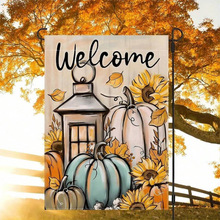 V 27212 Sunflower Pumpkin Garden Flag ���տ��Ϲ����黨԰��
