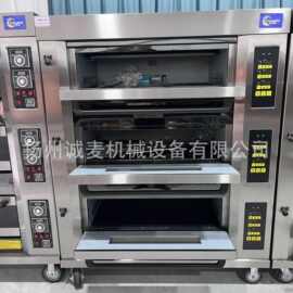 三层六盘烤炉披萨蛋糕羊角包大容量烘焙燃气烤箱智能上下独立控温