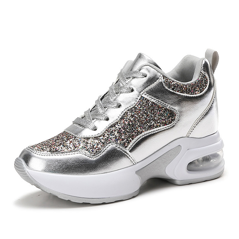 Damen Herbstmode All-in-One-Erhöhung Damenschuhe dicke Sohle Freizeitsportschuhe_voghion.com