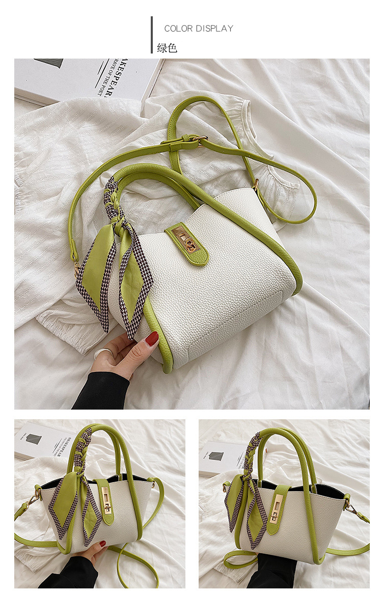 The new trendy women's bag for the summer of 2025, a simple commuting bucket bag with a large capacity and a single-shoulder handbag for women undefined
