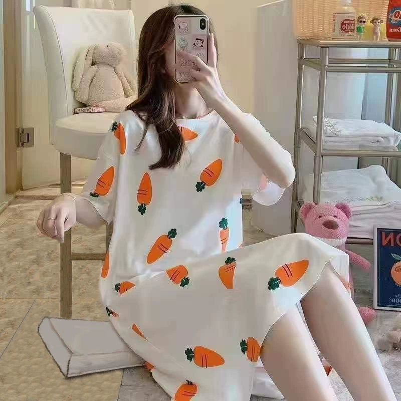 Детское oversize комбинезон-пижама с короткими рукавами, лето, принт-мультфильм, размеры M–XXL