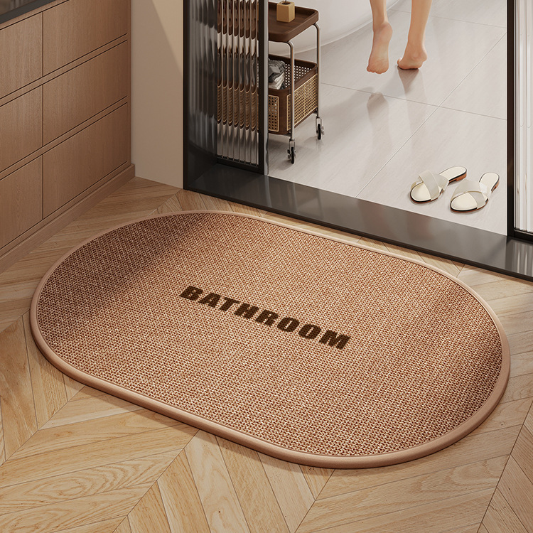 Alfombrilla de baño para el hogar Alfombrilla de pie absorbente antideslizante para el baño Alfombrilla de entrada para la puerta del inodoro Alfombra de secado rápido