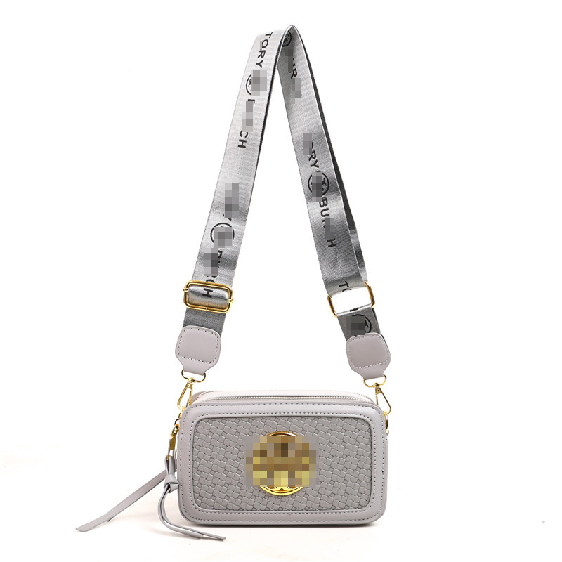 Bolso de cámara tejido transfronterizo, nueva tendencia, impresión de alta gama, bolso cuadrado pequeño, estilo occidental de moda, bolso de mensajero de todo fósforo