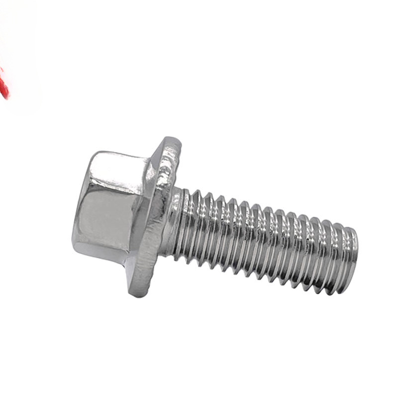 3/8-16UNC 5/16-18不锈钢英制美制外六角大头带齿法兰螺丝螺栓