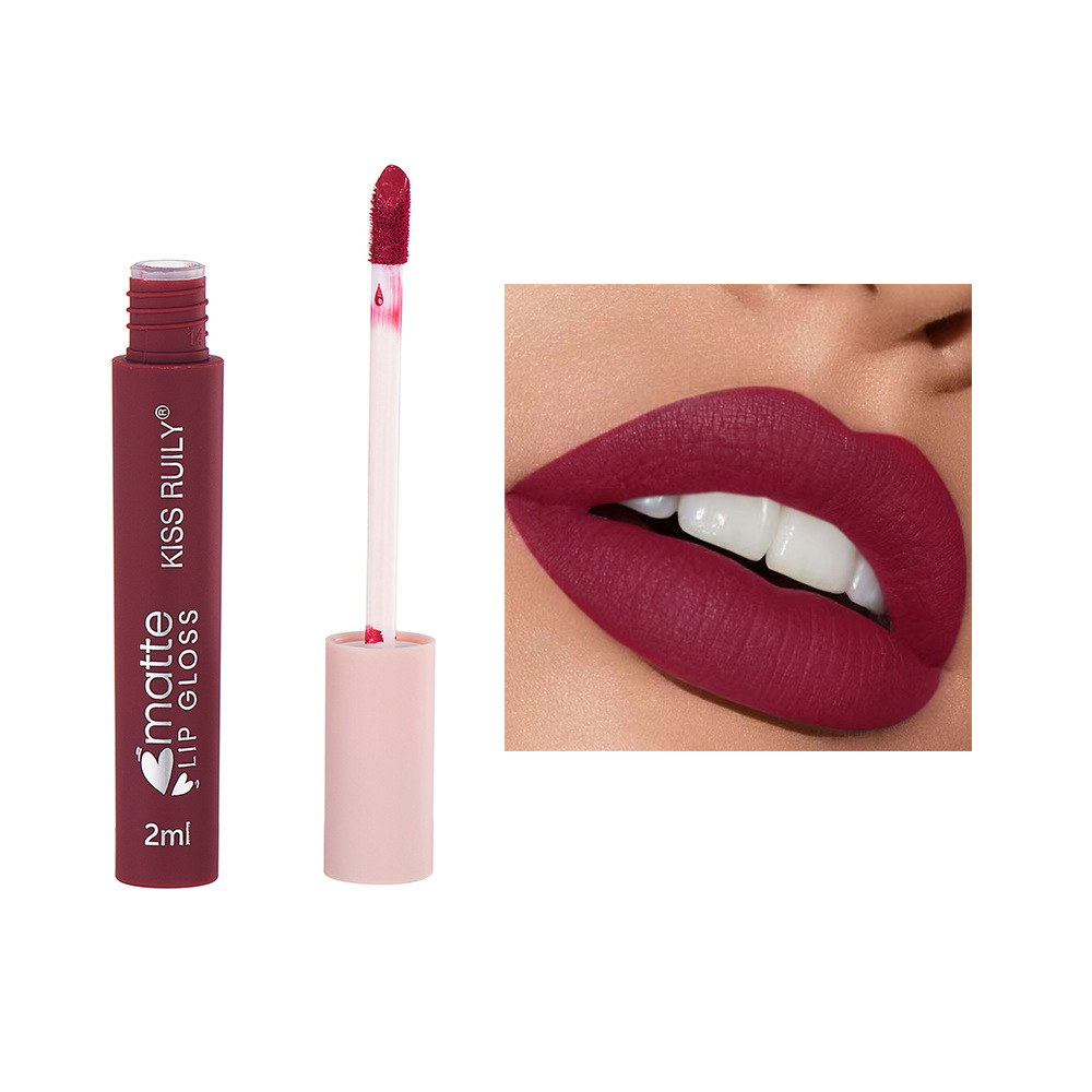 Cross-border Makeup 12-piece matte non-stick cup lip gloss set, European and American style liquid lipstick velvet waterproof lip gloss for export undefined