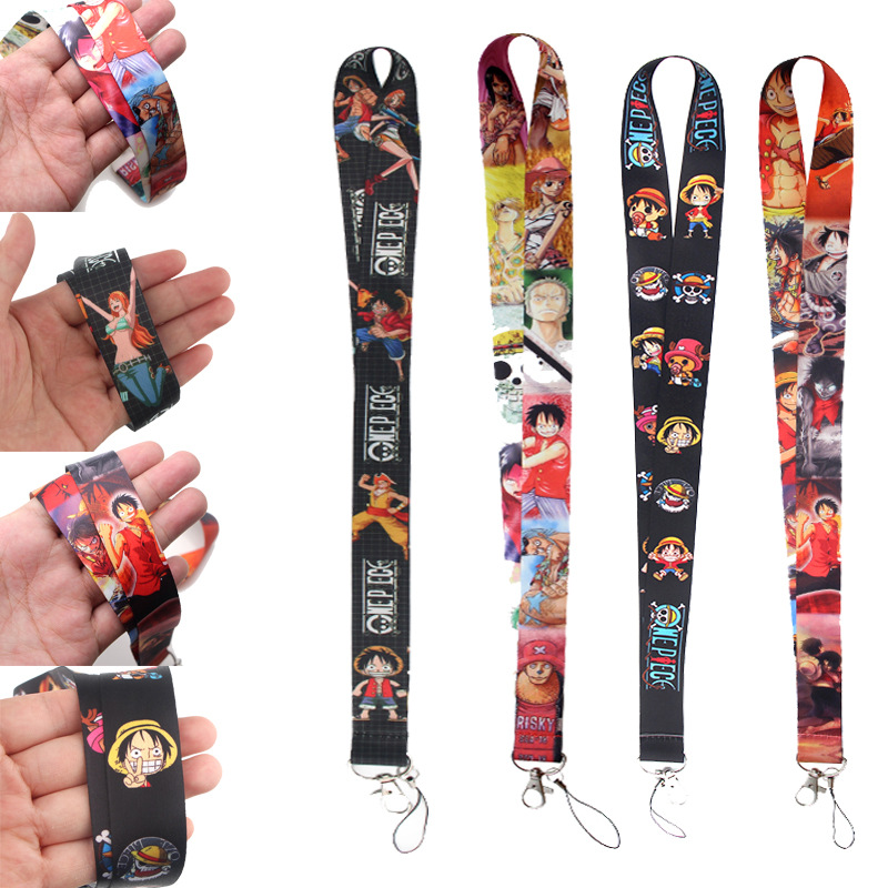 动漫海盗王手机绳钥匙扣眼镜挂件胸卡相机绳时尚多功能涤纶织带