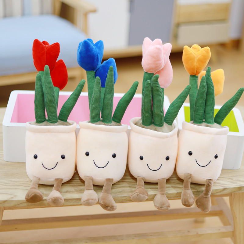 88g Weight Stuffed Animals & Plush Toys Toys Type 1 Piece Quantity PP cotton Material Potted Plant Pattern Children Unisex Gender Cute Style Children Unisex Potted Plant PP Cotton Stuffed Animals & Plush Toys 5