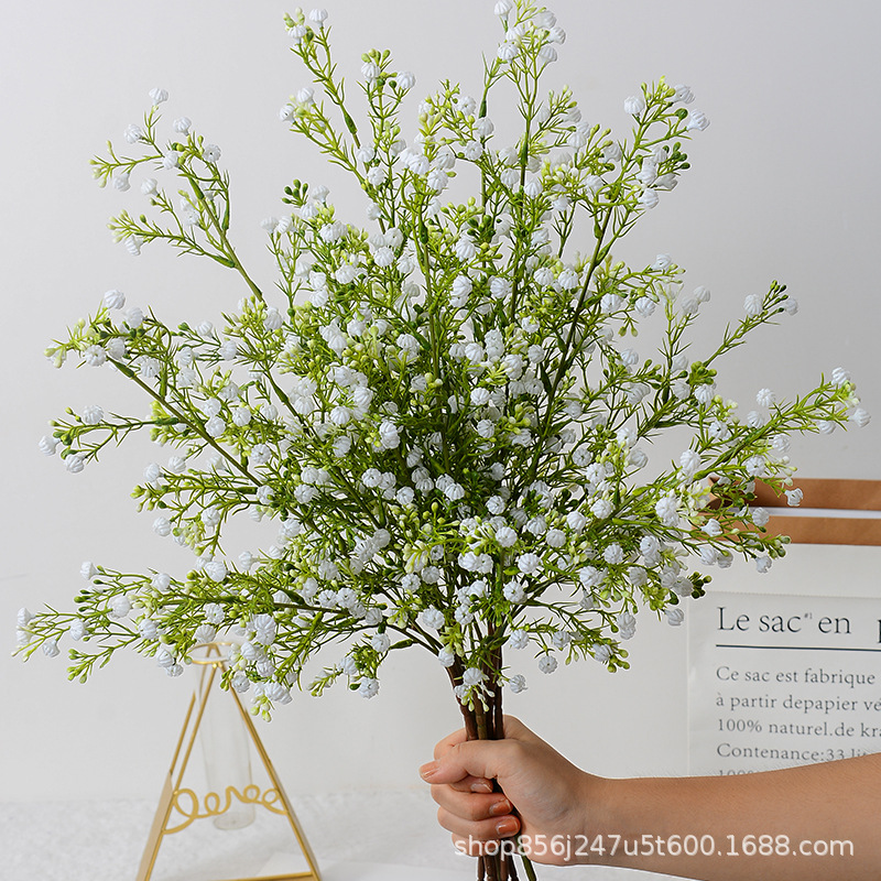 Flores de plástico de flores de brotes de estrellas en el cielo, decoración de la mesa de té, arreglos de flores, accesorios, lotes