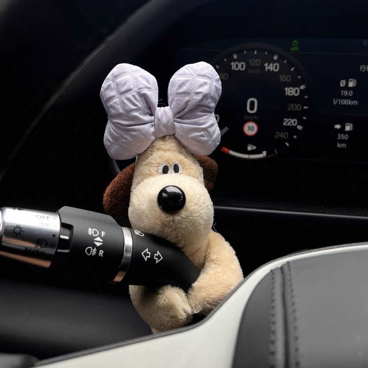 Car Fender Interior Decoration Ornaments Cute Bear Leader Dog Car Fender Wiper Decorative Doll