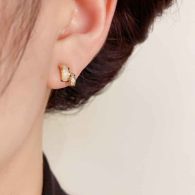 Casual, Date Occasion 1 Set Elegant Geometric Copper Ear Studs