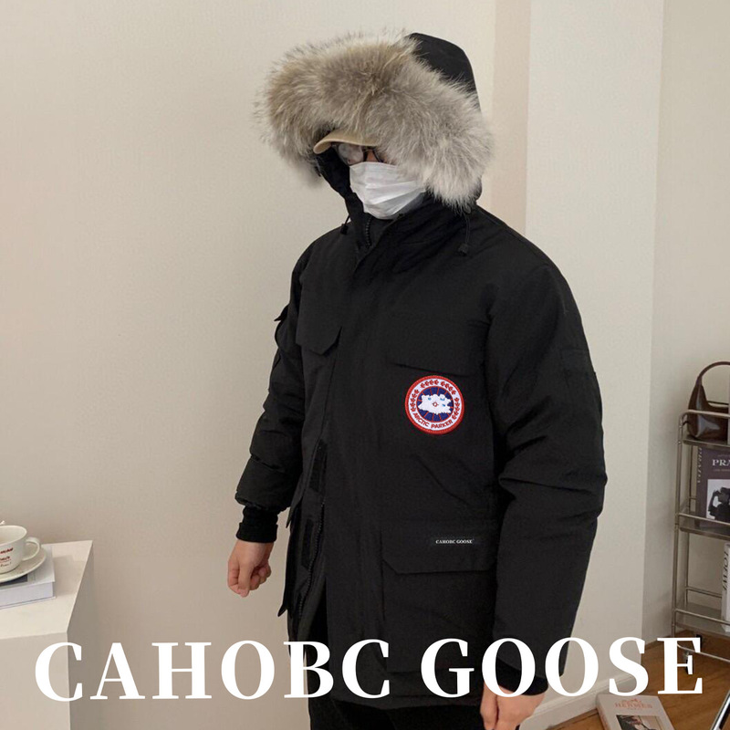 Canada Goose 08 down Jacket Expedition Couple's Edition 2026 Winter Men's Mid-Length Parka with Fur Collar Coat for Women