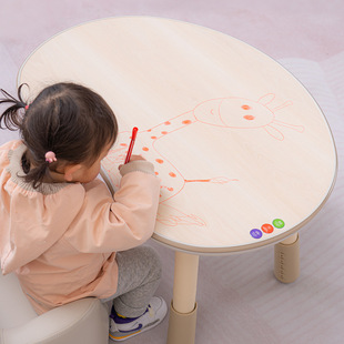 Children's Peanut Table Baby Early Education Learning Table Kindergarten Baby Reading Desk Liftable Korean Pea Table