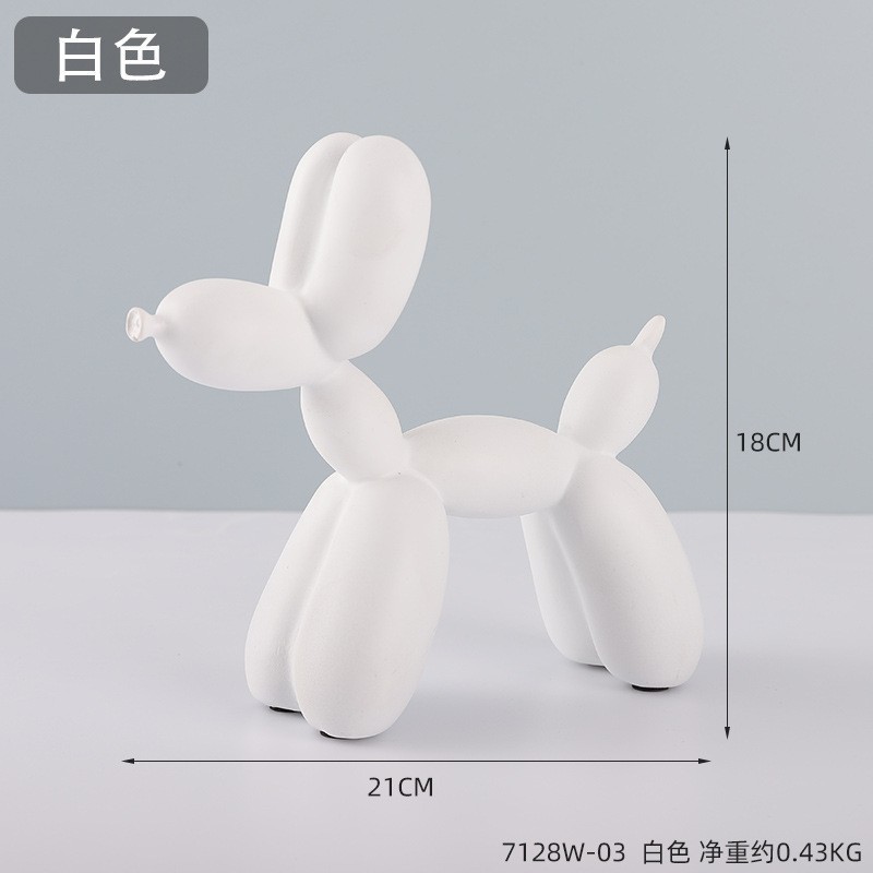 7128W-03-perro globo-blanco