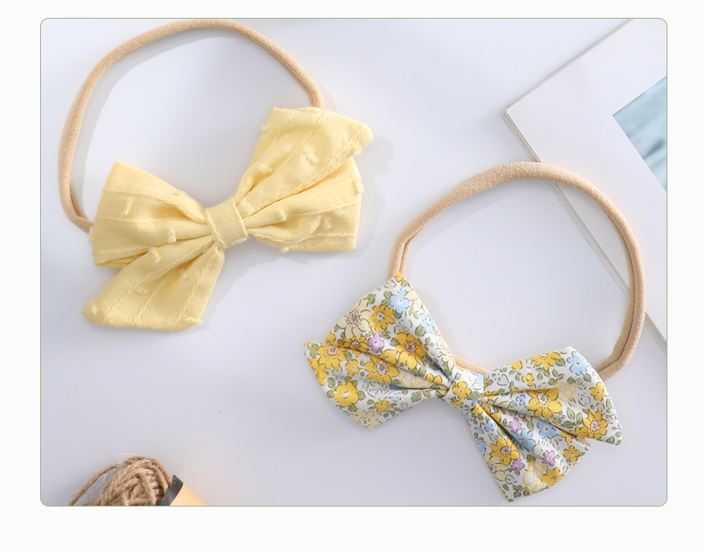 Fashion Flower Bow Knot Cloth Hair Band 1 Set display picture 3