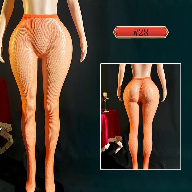 Yue mariposa calcetines de red de perforación caliente, calcetines sexuales transfronterizas, calcetines de red de pesca sexy JK, calcetines de red de pesca europeas, calcetines W28