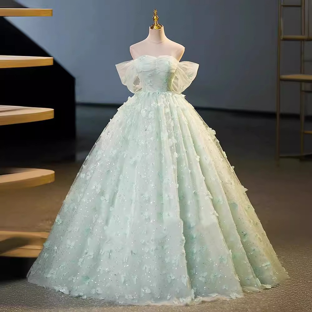 Vocal Arts Exam Coming-Of-Age Ceremony Colorful Tulle Host Concert Banquet Evening Dress 2026 New Fairy-Like Forest Style Dress