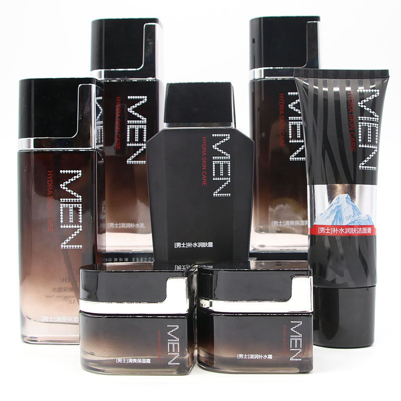 Mingkou Men's Refreshing Skin Care Set Hydrating Moisturizing Deep Cleansing Cleanser Mud Moisturizing Lotion Facial Lotion