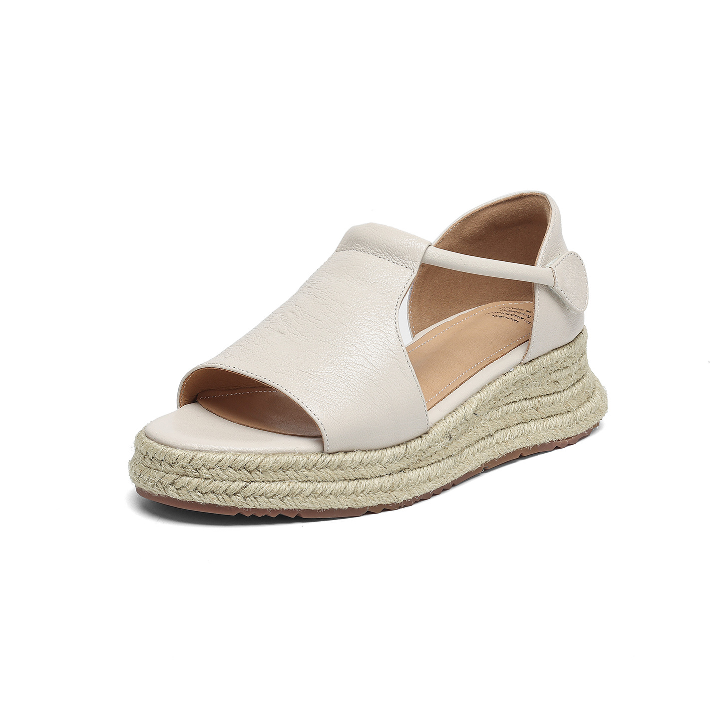 Fashionable straw comfortable casual sandals platform open toe wedge…