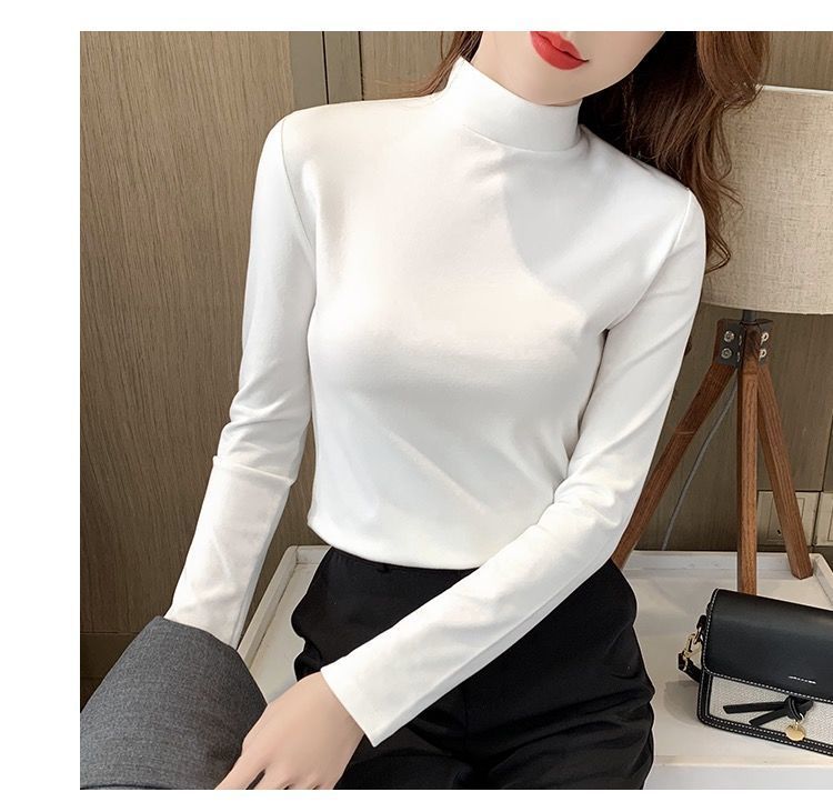 Women's T-shirt Long Sleeve T-shirts Casual Solid Color display picture 8