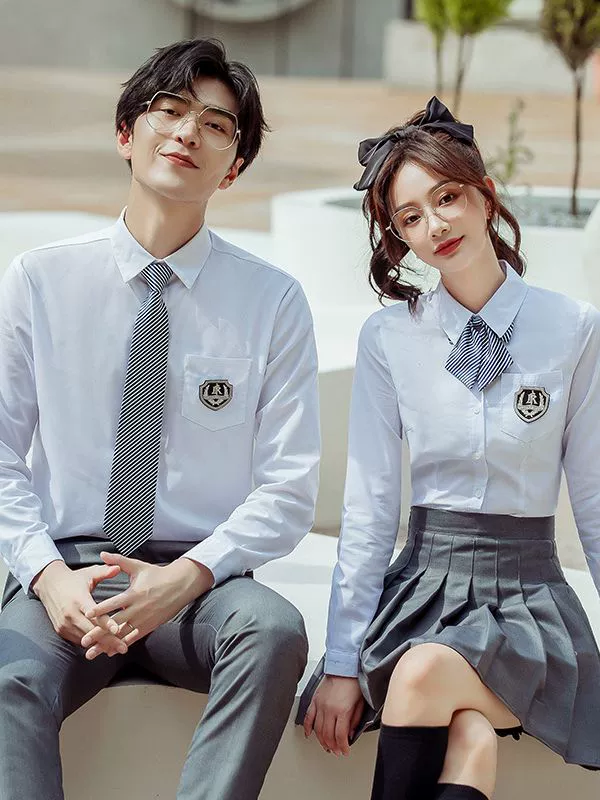 七谷娘 Uniform, set for elementary school students, vest, Korean style, 3 piece set