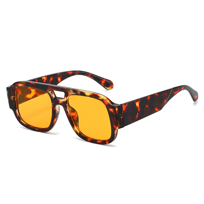 2025 New Fashion Casual Double Bridge Sunglasses Unisex Sunglasses Outdoor Sports Sunscreen Personalized European and American