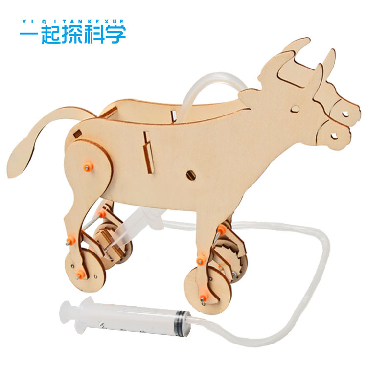 Science and technology small production pressure cow DIY handmade young students stem education science experiment teaching materials wholesale