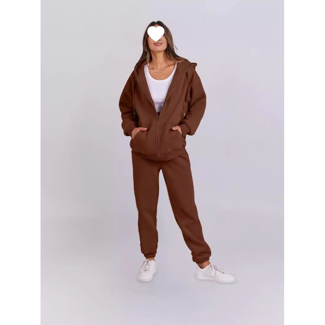 Felpa con cappuccio in pile stile coreano autunno inverno per donna, casual, ampia, con cappuccio, per coppia_voghion.com