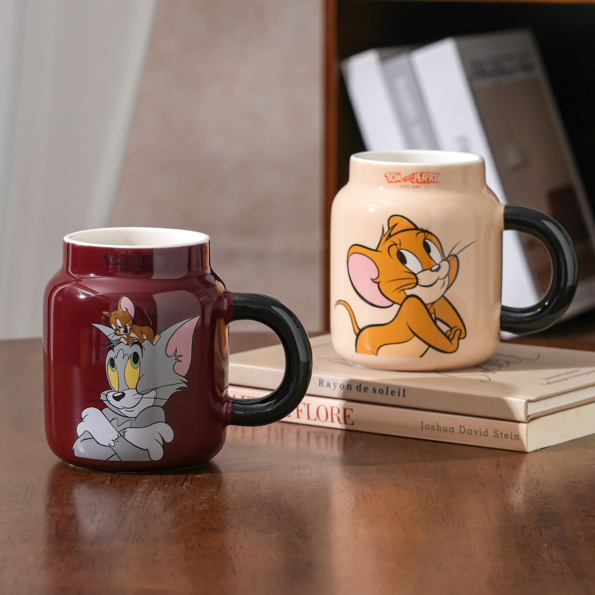 Auténtico autorizado gato y ratón cartón de dibujos animados exquisita caja de colores oficina en el hogar acompañante regalo fabricante de tazas de cerámica