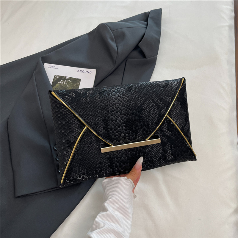 Elegant Evening Clutch Bag For Women Solid Colour Envelope Style_voghion.com