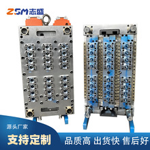 24腔瓶胚模具管坯针阀式气封自锁防偏心PET塑料模具短浇口制造