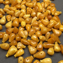 厂家批发 天然老蜜蜡三通 回流老蜡色 DIY文玩百搭款三通配饰饰品