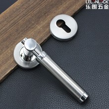 乐朗定制304不锈钢仿精铸门把手家装工程配套新中式卧室房门把手