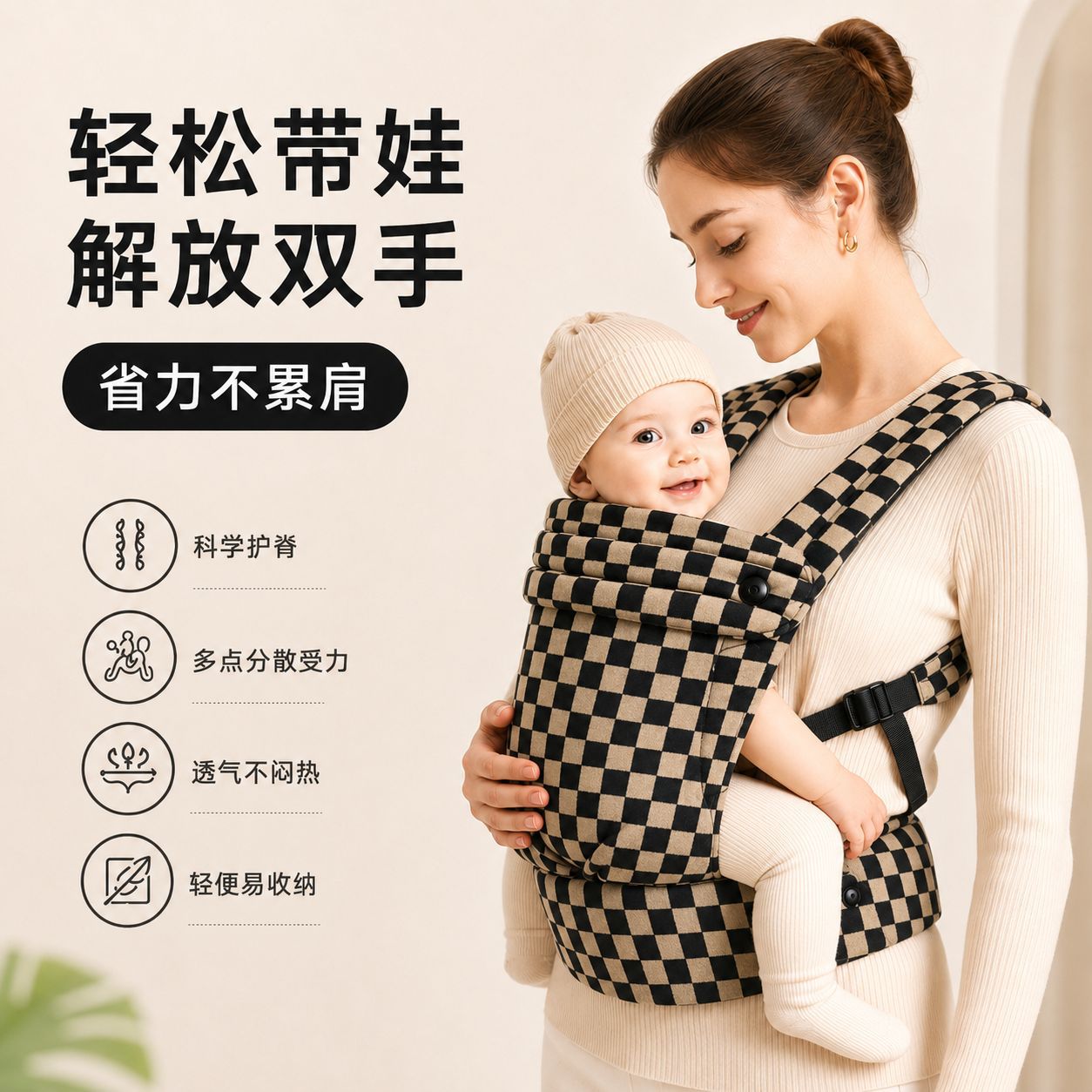 Transfronterizo cuatro estaciones de doble hombro cinturón para bebés, banco de cintura para niños, mochila para bebés, artefacto para bebés, toalla de espalda ligera